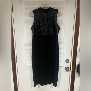 Faux Leather Spanx Express Dress